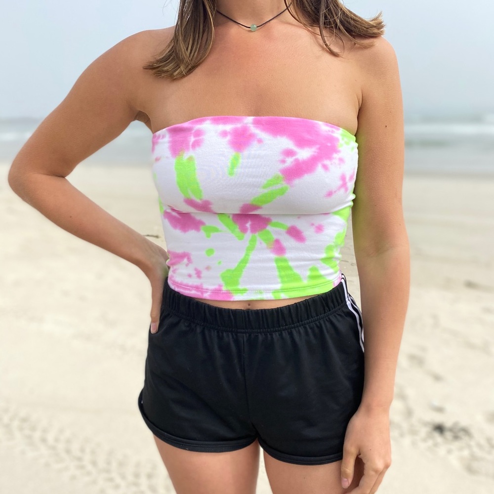 Tie dye tube top